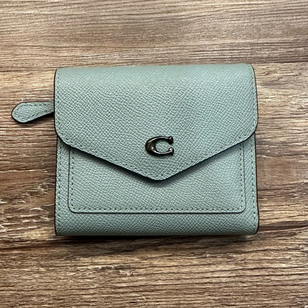 Coach Teal Leather Wallet
